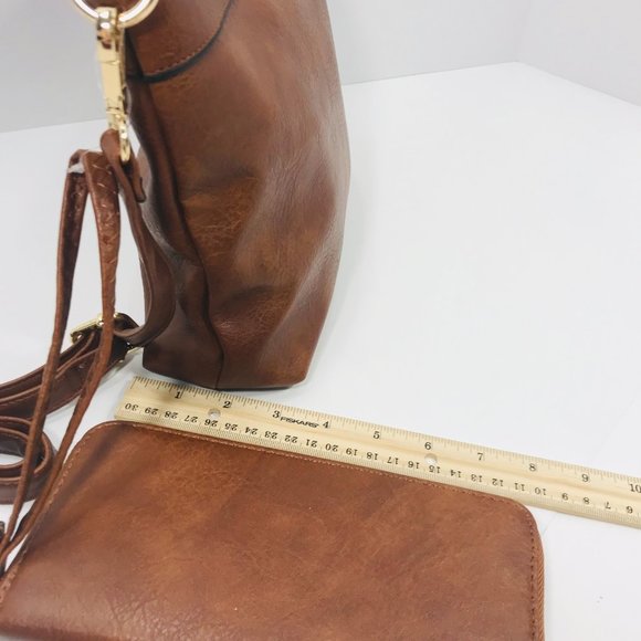 50% OFF  NEW Soft Leather crossbody bag + wallet - Picture 3 of 8